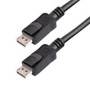 Cable Displayport 3M Certificado 1.2 4K con Cierre de Seguridad