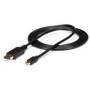 Cable Adaptador Mini Displayport 1.2 (1.8m) Macho a DP M - Conectividad Excepcional