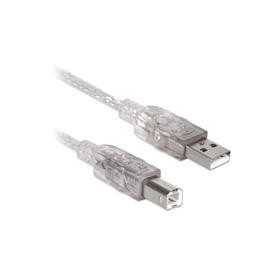 Cable Brobotix USB-A V2.0 a USB-B, 4.5Mts, Translúcido - Conexión de Alta Velocidad