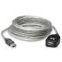 Cable USB Manhattan 519779 V2.0 4.9M Extensión Activa - Conexión Rápida
