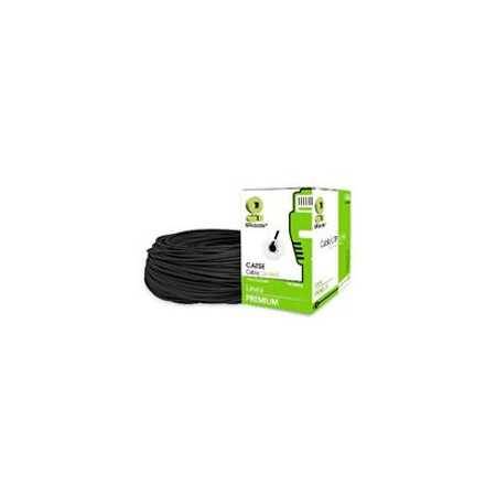 Bobina de Cable Cat5E UTP Negro para Exteriores de 305Mts - Alta Calidad