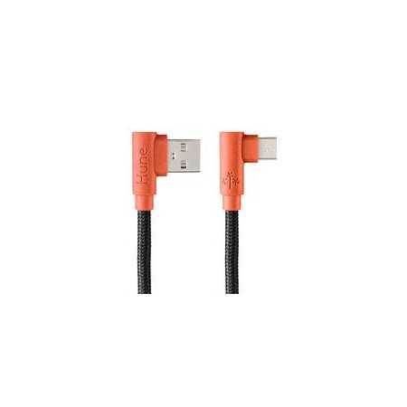Cable Micro USB Tipo C Hune Hiedra Sustentable Trenzado Carga Rápida