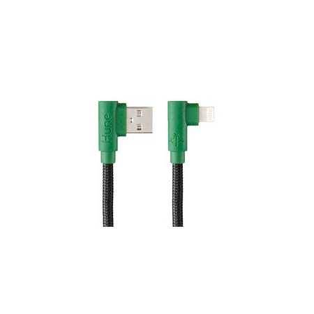 Cable Lightning Hune 1.2M Trenzado 90ª Sustentable - Cable de Carga Rápida