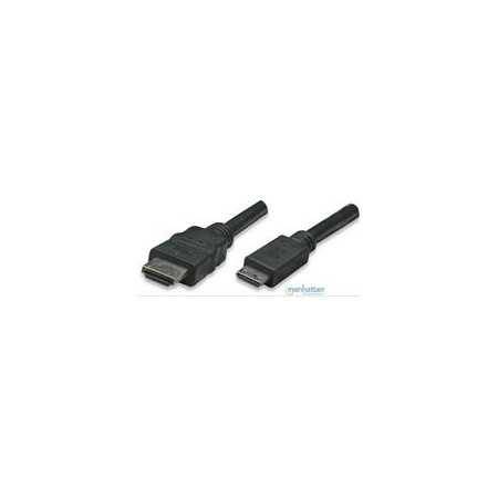 Cable HDMI Manhattan 304955 Mini-HDMI 1.8M Bolsa - Alta calidad y durabilidad.