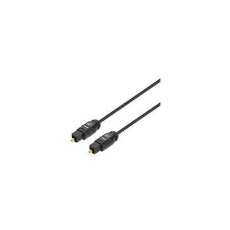 Cable de Audio Manhattan Toslink M-M 1.0M Negro - Modelo 356060