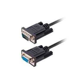 Cable de 3m Serial RS232 para Modem Nulo, Crossover Cruzado - Alta Calidad.