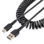 Cable de carga USB tipo C de 50cm de largo, USB A a USB C.