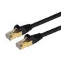Cable de red Cat6A Ethernet Negro de 2M - Velocidad 10Gb Cat6A S