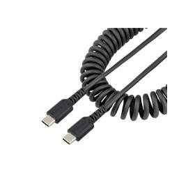 Cable de Carga USB-C a USB-C de 50cm, Cable USB Tipo C en color negro.