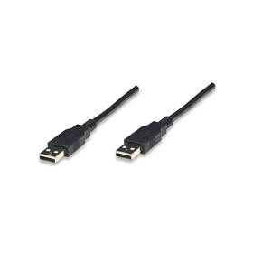Cable USB Manhattan 306089 V2.0 A-A 1.8M Negro -  Alta velocidad y calidad.