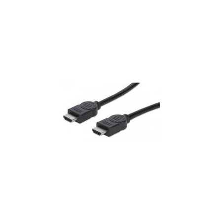 Cable HDMI Manhattan 1.4 M-M 3.0M+Ethernet Alta calidad y rendimiento.