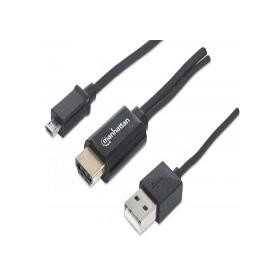 Cable Mhl Manhattan 151498 de Micro USB a HDMI con USB-A P. ¡Compra ahora!