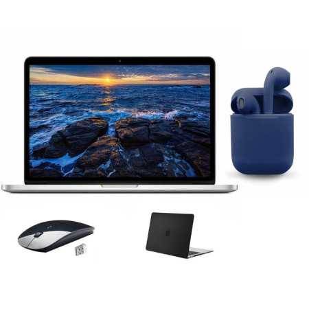 Restaurado Apple MacBook Pro 16GB RAM 1TB HDD Intel Core i5 13.3 pulgadas Bundle: Black Case, Wireless Mouse, Bluetooth/