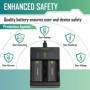 Para el paquete de baterías de controlador Xbox One con cargador, 2 pcs baterías de 2500 mAh recargables de 2500 mAh y k