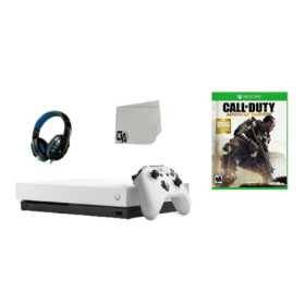 Consola de juego de Microsoft Xbox One X 1TB White con Call of Duty- Avanzado Boltación de Axtion de Axtion Se usa Consola de juego de Microsoft Xbox One X 1TB White con Call of Duty- Avanzado Boltación de Axtion de Axtion Se usa