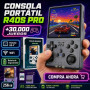 Consola de juegos Portátil R40S Pro: Pantalla HD 4", +30,000 Juegos Clásicos y WiFi