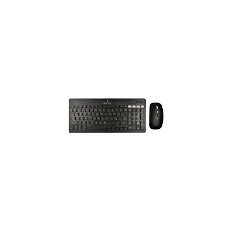 Kit de Teclado y Mouse Regargable Inalambrico Negro Zebrary Perfect Perfect Choice