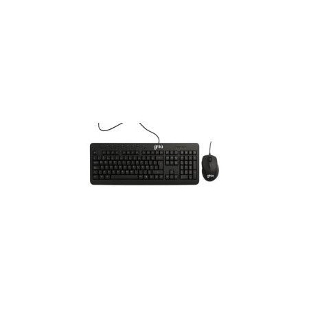 Ghia / Kit Teclado y Mouse / Alambrico / Ergonomicos / Multimedia