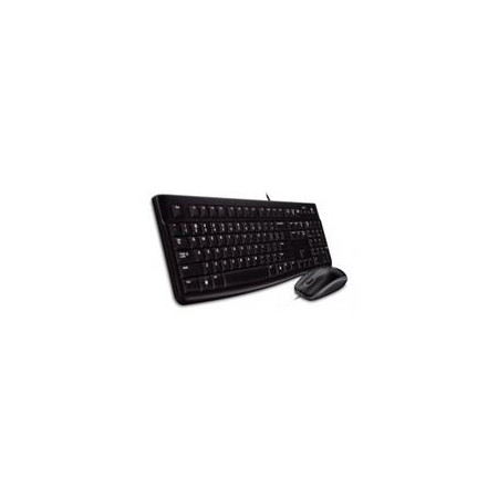 Teclado y Mouse Logitech MK120 Alambrico USB (Español) Negro