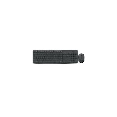 Teclado y Mouse Logitech MK235 Inalambrico Receptor USB (Español) Gris