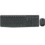 Teclado y Mouse Logitech MK235 Inalambrico Receptor USB (Español) Gris