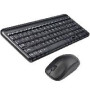 Kit Teclado y Mouse Quaroni Inalambrico 2.4GHZ Color Negro