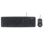 Teclado y MOUSE,MANHATTAN,178464, Óptico USB Cableado, Combo