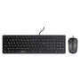 Kit Teclado y Mouse Optico Quaroni Alambrico Color Negro