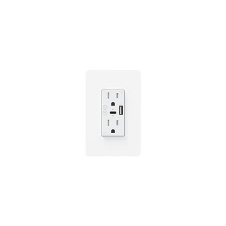 Contacto Inteligente de Pared Mirati MCP2 / 2 Contactos, 1 USB a, 1