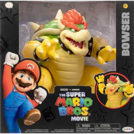 Figura de acción 7" Bowser Super Mario Bros - Efectos fuego y respiración.