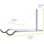 Soporte de pared para una bicicleta Delta Cycle con estante