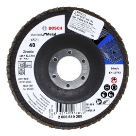 Disco lija laminado de 4 grano 40 BOSCH