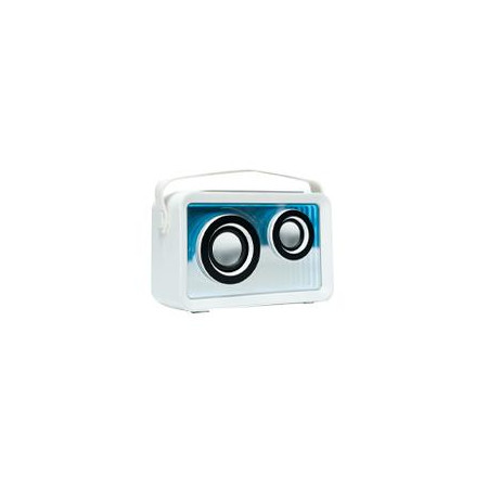 Bocina Inalambrica Transparente con Centro de Carga para Smartphone