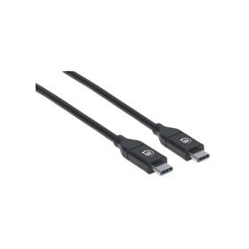Cable USB,MANHATTAN,355247,-C V2.0, C-c 2.0M Negro 480MBPS 5A
