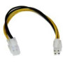 Cable de 20CM de Extension Alargador Fuente Alimentacion Corriente