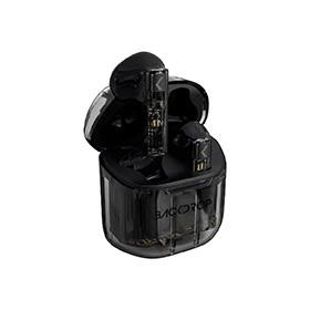 Audifonos Inalambricos Tws Backdrop TRANSPARENTES/10M / Tactil Negro