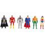 Figuras DC Comics, Justice League de 4 pulgadas en paquete de 6 unidades.