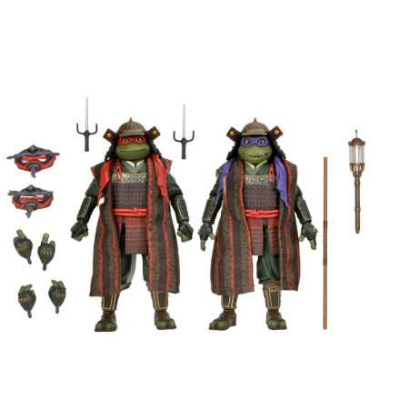 Figura acción Donatello TMNT 3 Película - Tortugas Tiempo - NECA - 7" escala.