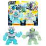 Héroes de Goo Jit Zu: Pack Deep Goo Sea vs Ice Blast Blue Blazagon y Green Horriglow, 4+anos