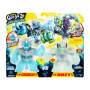 Héroes de Goo Jit Zu: Pack Deep Goo Sea vs Ice Blast Blue Blazagon y Green Horriglow, 4+anos