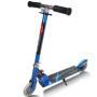 Goplus azul plegable aluminio 2 ruedas niños scooter de patada altura ajustable led
