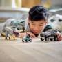 Pack combo de juguetes LEGO Jurassic World Dino 66774, 2 en 1 Triceratops y Velociraptor.