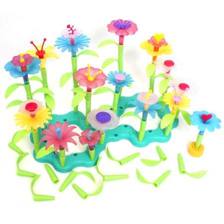 Juego de juguetes florales creativos de 169 piezas para construir jardín. ¡Conveniente!