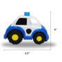 Carro RC Police para niños con luces, figura del oficial de policía, 2.4G, 3+ años.