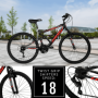 Bicicleta de montaña para hombre Hyper Bicycles 26" Shocker, negro/rojo. Atrévete a explorar.