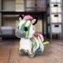 Mascota electrónica miniatura camina, zebra arcoíris con sonidos para niños.