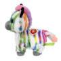 Mascota electrónica miniatura camina, zebra arcoíris con sonidos para niños.