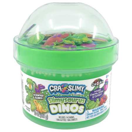 Cra-Z-Art Cra-Z-Slimy SlimySaurus Dino Slime, Verde, para niños de 6+.