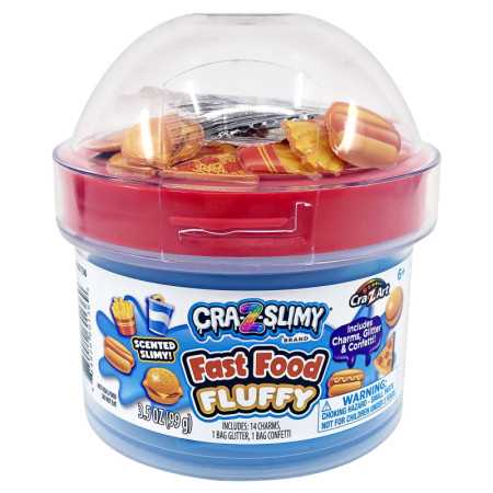 Cra-Z-Art Cra-Z-Slimy Food Fast Slime, limo azul, para niños de 6+ años.