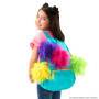 Llavero Pompones Arcoíris Trolls con sorpresa mini muñeca, Serie 1 Arcoíris.